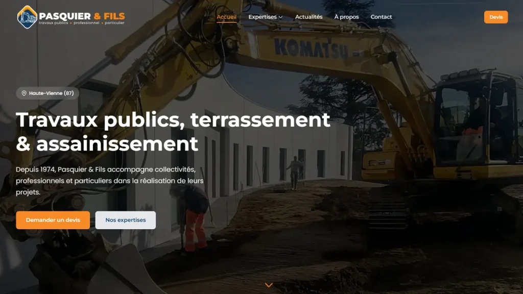 site Pasquier & Fils